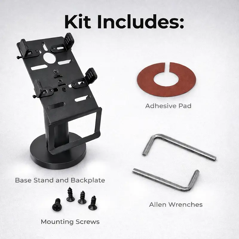 Support à perche pour terminal de point de vente portable Toast Go 2 avec fixation pivotante et inclinable | Agoz