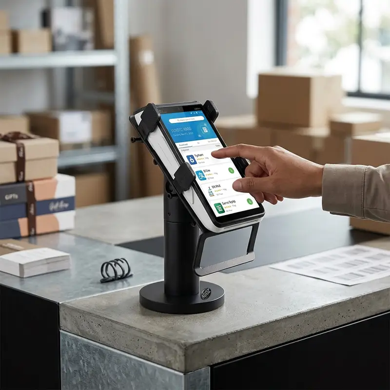 Terminal de point de vente portable PAX A800 Support réglable pour poteau | Agoz