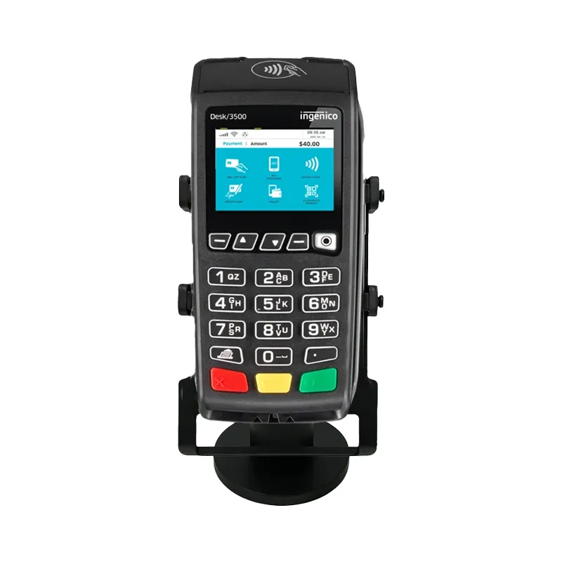 Support de terminal de paiement Ingenico en métal avec fixation pivotante - Réglable