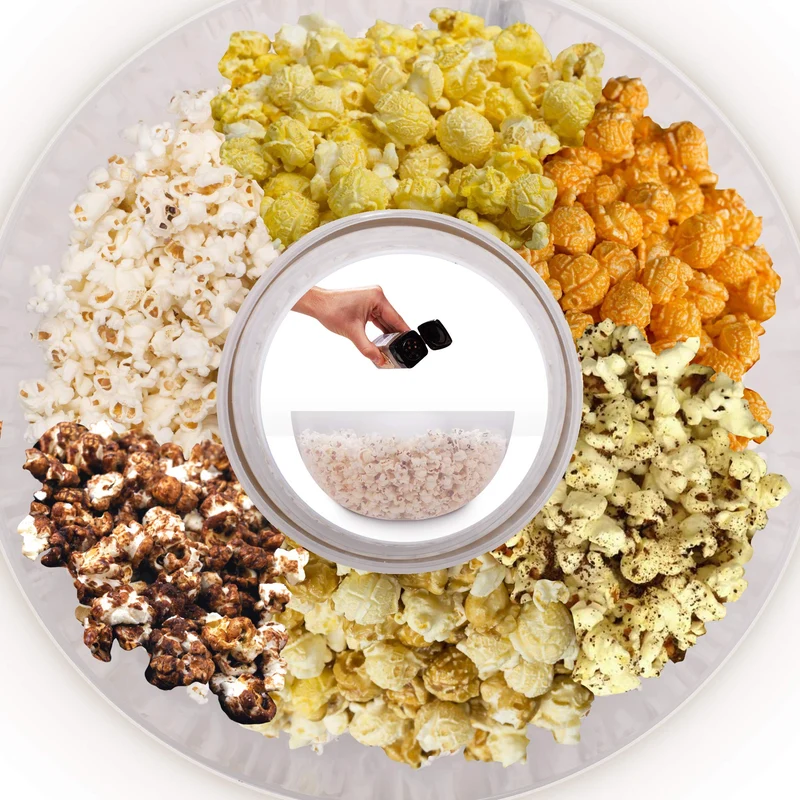 Duronic POP50 BK Machine à Pop corn 1200W Appareil pour Popcorn Maïs soufflé facile sans huile Bol Démontable sans BPA 50 à 60 g en 3 Minutes Cuisson électrique à air chaud Faible en calories