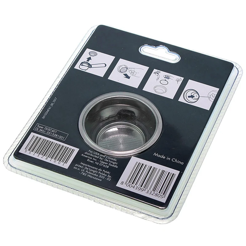 DELONGHI - filtre facile à nettoyer de 2 tasses - DLSC401
