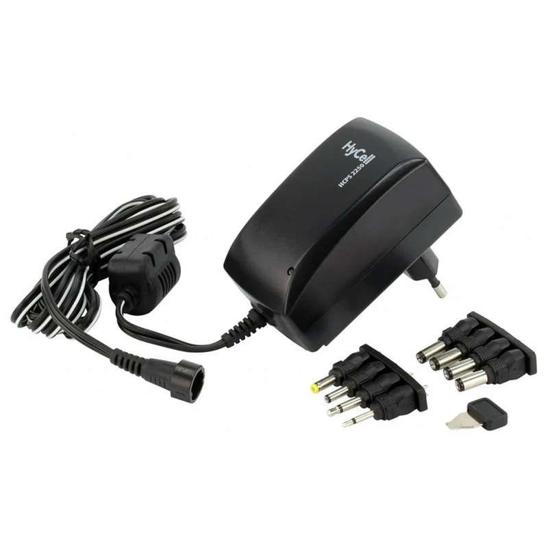 HYCELL - alimentation universelle 27W + 8 embouts et USB-A(F) - HCPS2250