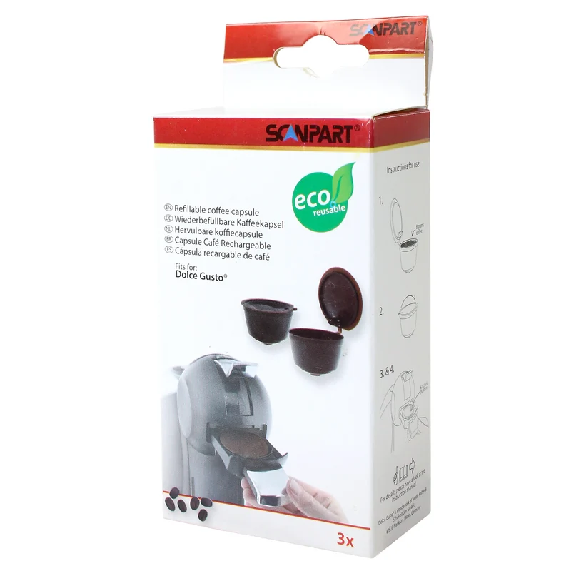 SCANPART - capsule rechargeable Dolce Gusto brun 3 pièces.