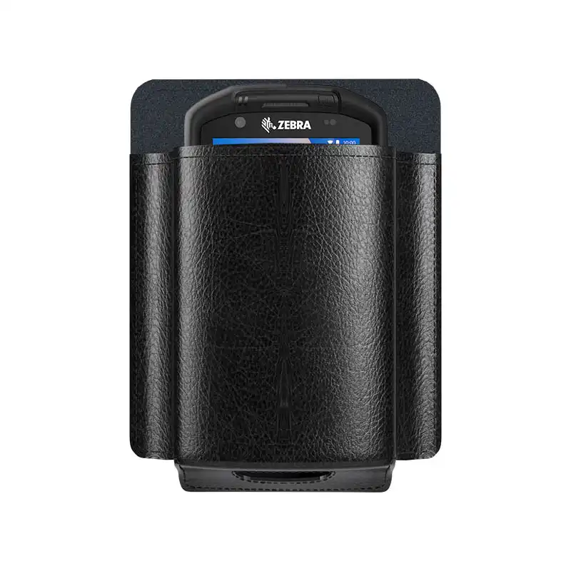 Étui en cuir pour scanner de codes-barres avec clip ceinture