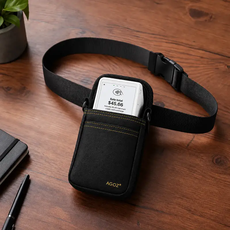Étui holster pour terminal POS portable Clover Flex avec ceinture robuste | Agoz