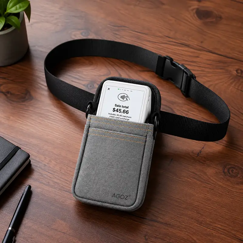 Étui holster pour terminal POS portable Clover Flex avec ceinture robuste | Agoz