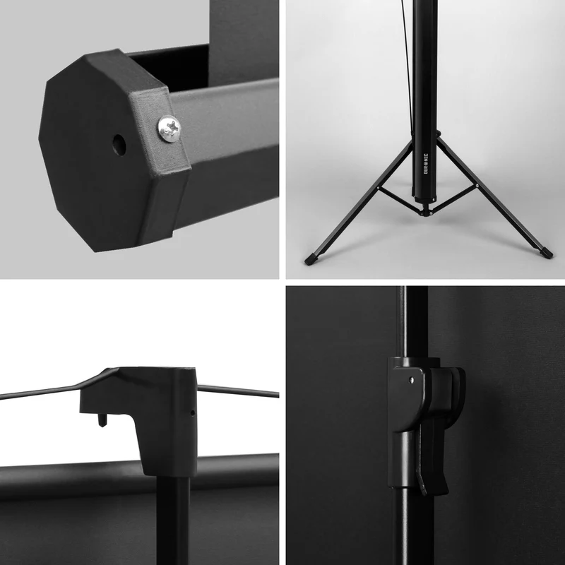 Duronic TPS60 /43 Ecran de Projection sur trépied 60 Pouces 4:3/122 x 91 cm - 4K Full HD 3D
