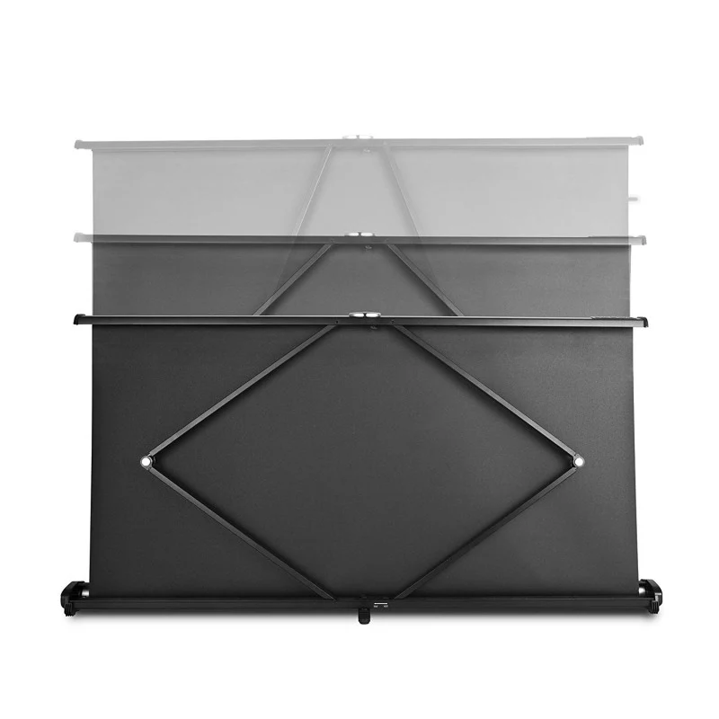 Duronic DPS50 4/3 Ecran de Projection TV et Home Cinema pour Bureau de 50 Pouces 127 cm 102 x 76 cm Toile pour vidéoprojecteur Solution Alternative au Trépied Gain +1 idéal pour 3D 8K 4K 1080P
