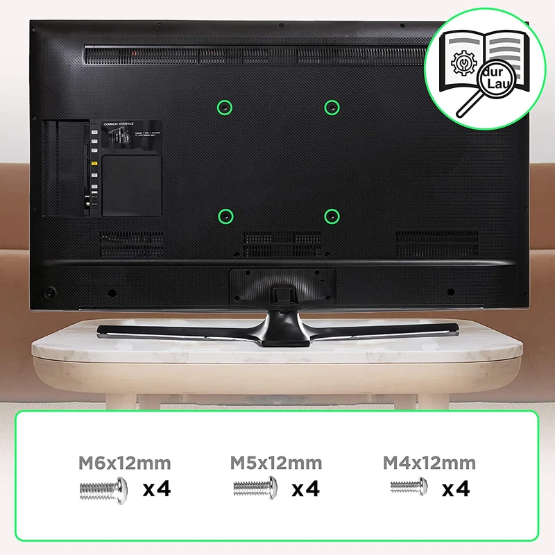 Duronic TVB1120 Support TV Mural pour écran de télévision de 13 à 30 Pouces ou 33 à 76 cm VESA 75 x 100 mm avec Bras articulé Charge maximale de 18 kg