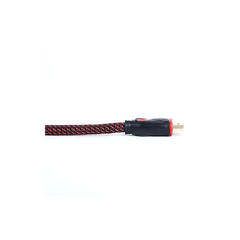 Duronic HDC03 / 5 m | Câble HDMI dernière génération 2.0 | 5 mètres |Connecteurs en plaqué Or 24K | Permet la Transmission Rapide de Signal 3D 4K 2160p | Ethernet