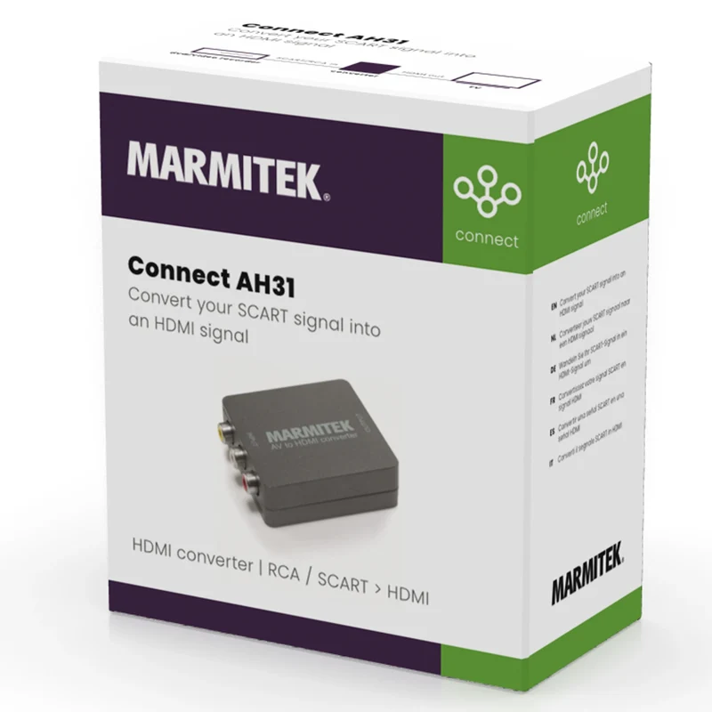 MARMITEK - Connecte le convertisseur HDMI AH31 RCA/Scart>HDMI - AH31