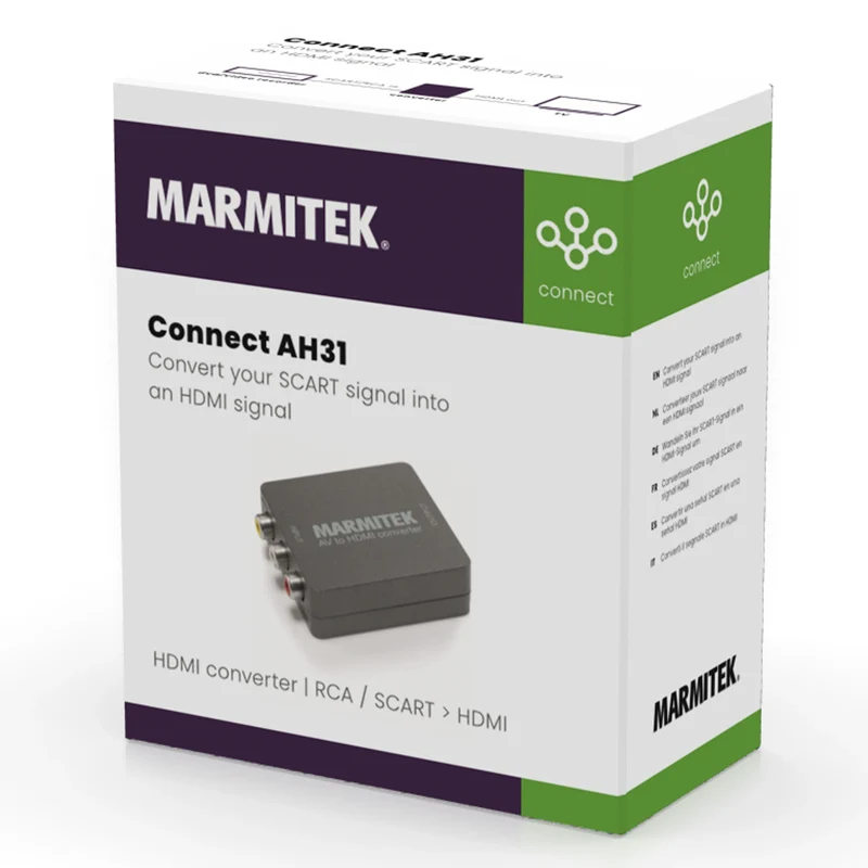 MARMITEK - Connecte le convertisseur HDMI AH31 RCA/Scart>HDMI - AH31
