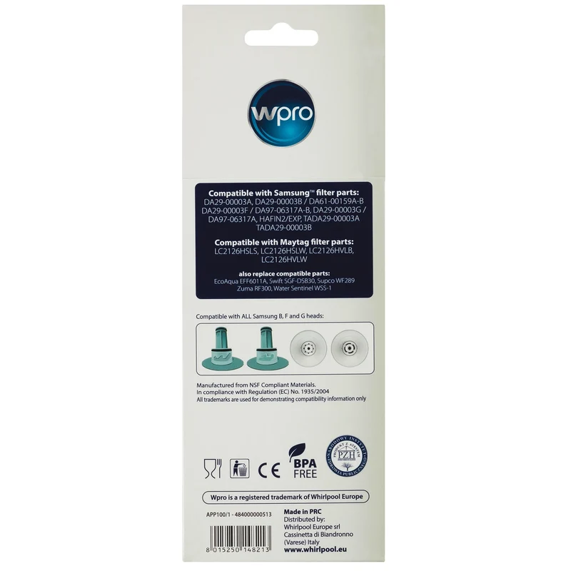 WPRO - filtre à eau interne pour réfrigérateur - APP100