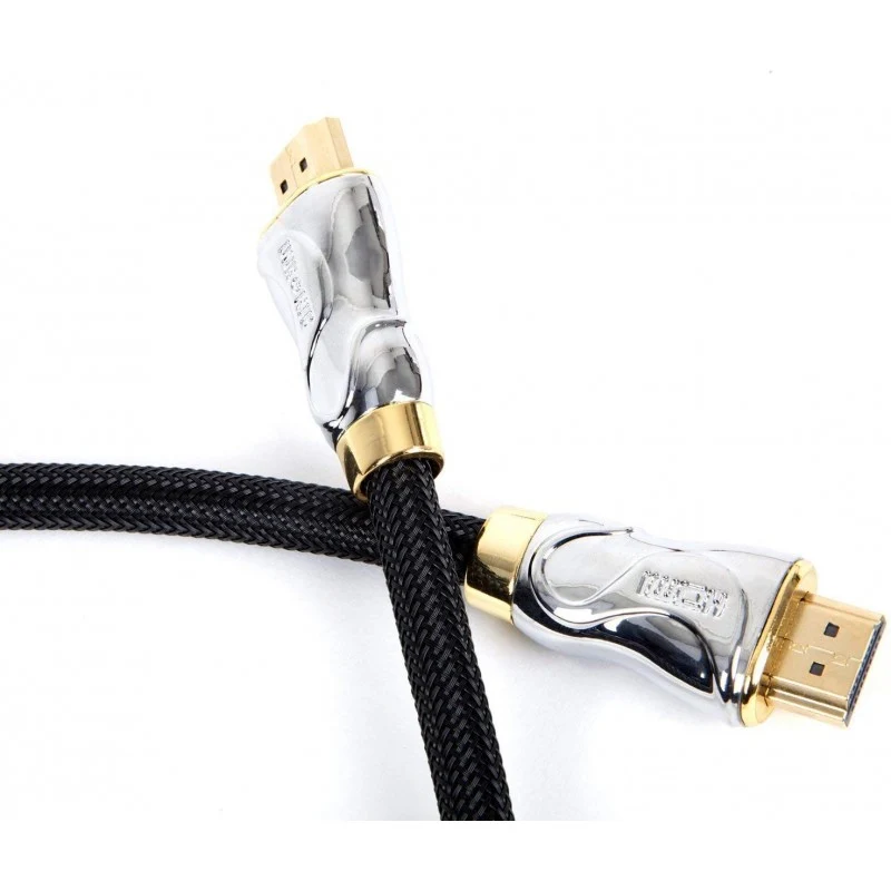 Duronic HDC04 / 1,5 m Câble HDMI dernière génération 2.0 | 1,5 mètre | Tête en métal et connecteurs en plaqué Or 24K | Permet la Transmission Rapide de Signal 3D 4K 2160p | Ethernet