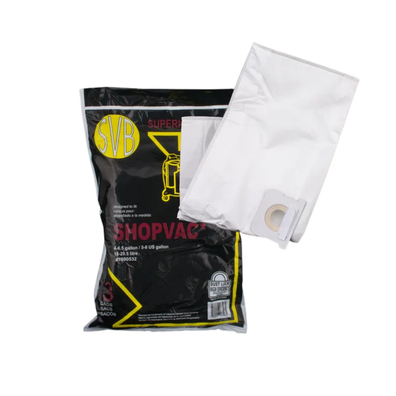 ShopVac Replacement Dustlock Bag- 4.5 and 6.5 Gallon with Closer *Pack of 3*