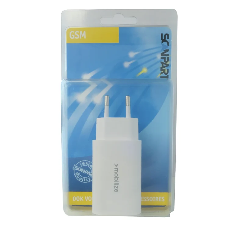 SCANPART - double chargeur USB-C Power Delivery 45W en blanc