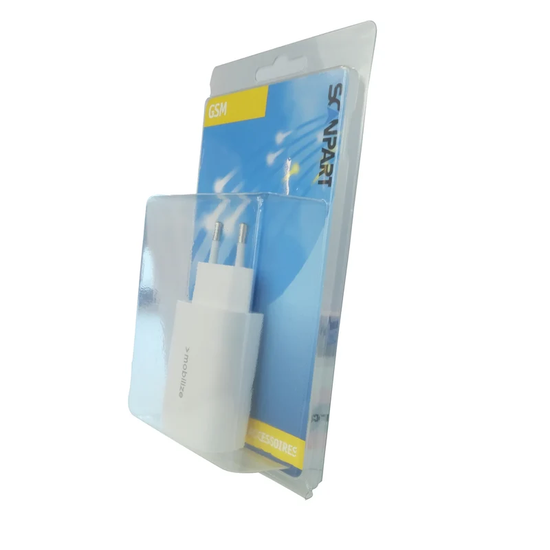 SCANPART - double chargeur USB-C Power Delivery 45W en blanc