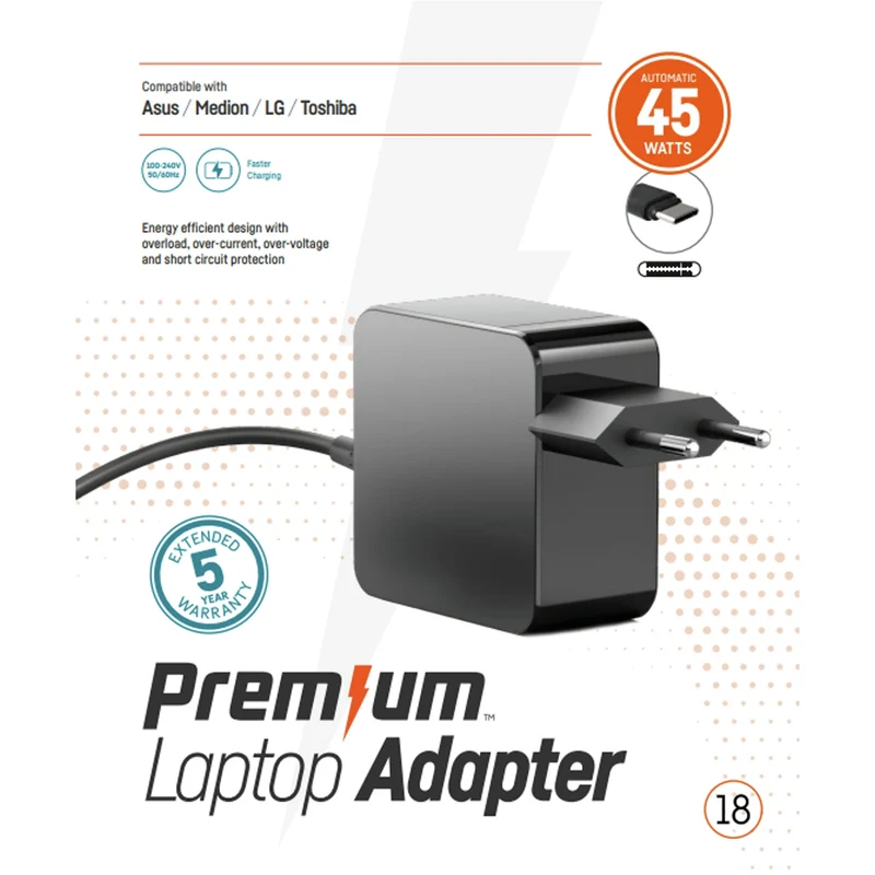 PREMIUM - Alimentation USB-C 48W pour ordinateur portable