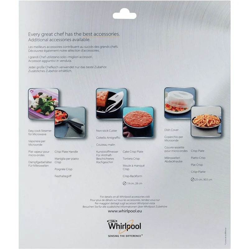 WHIRLPOOL - plaque nette moyenne Ø29-31cm H2,5cm - AVM290