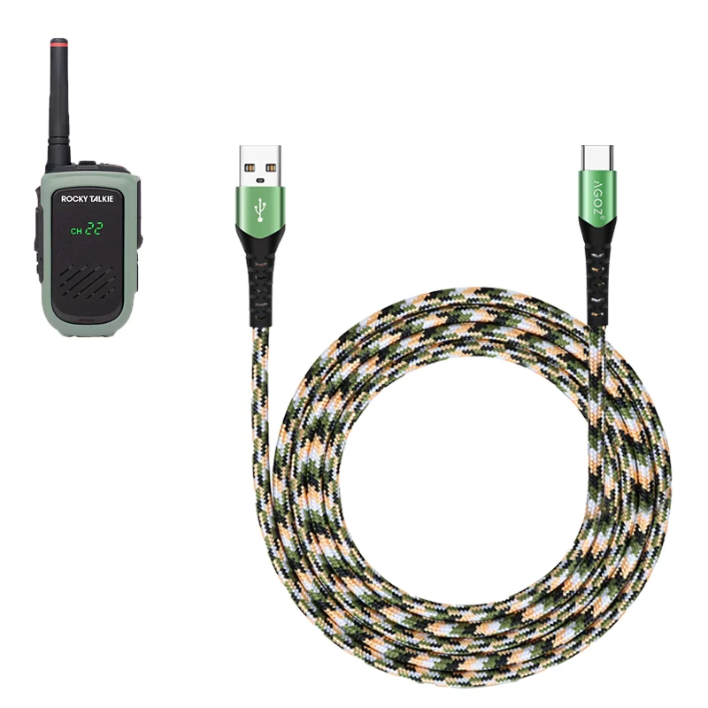 Câble de charge rapide USB-C pour radio bidirectionnelle Rocky Talkie