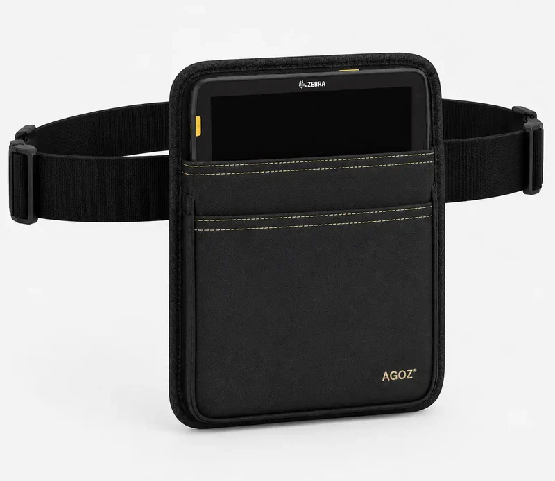 Étui de transport robuste pour tablette avec ceinture de taille pour entrepôt, commerce de détail et soins de santé