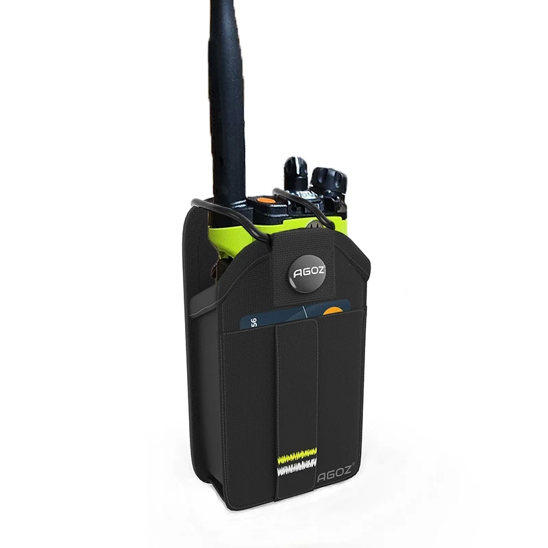Étui robuste avec clip ceinture pour radio et fermeture à pression