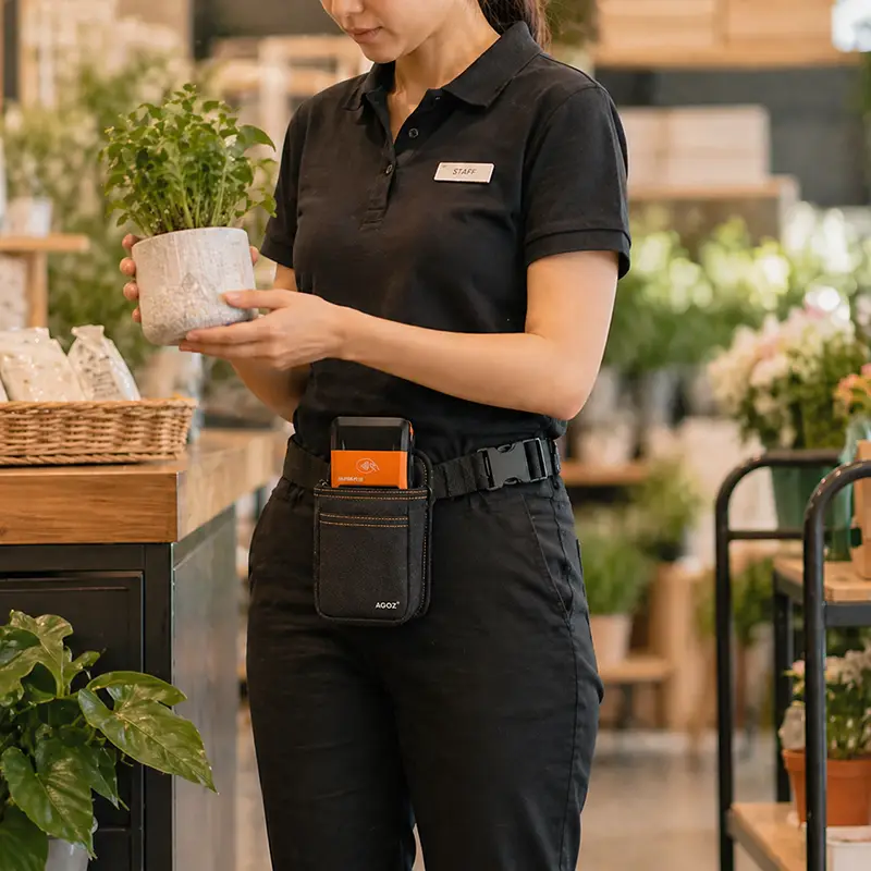 Étui pour terminal mobile portable Sunmi POS avec ceinture de taille