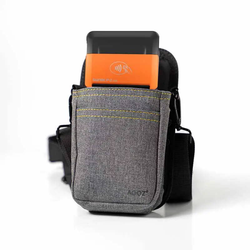 Étui pour terminal mobile portable Sunmi POS avec bandoulière croisée