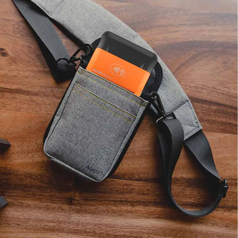 Étui pour terminal mobile portable Sunmi POS avec bandoulière croisée