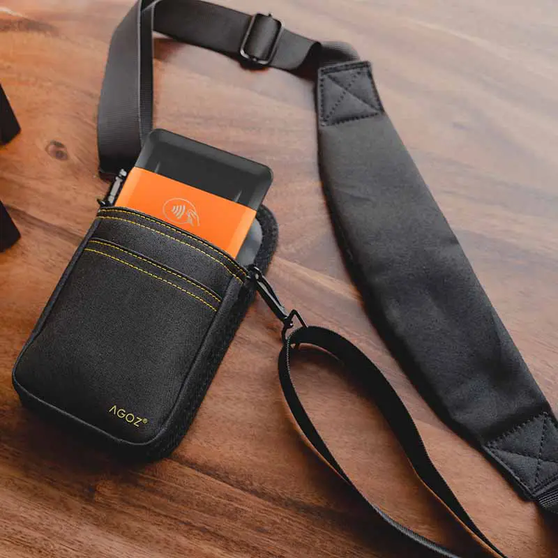 Étui pour terminal mobile portable Sunmi POS avec bandoulière croisée