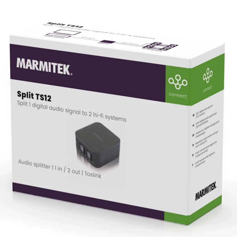 MARMITEK - Split TS12 Splitter Toslink Audio 1 po/2 sortie - Split TS12