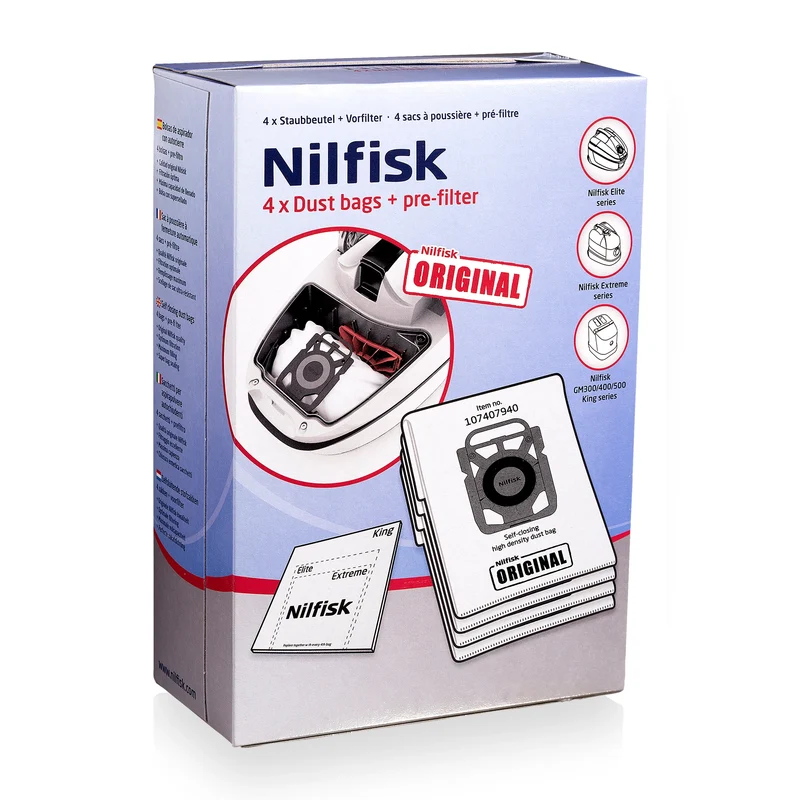 NILFISK - polaire sac d’aspirateur (boîte) Ultra haute densité - Elite