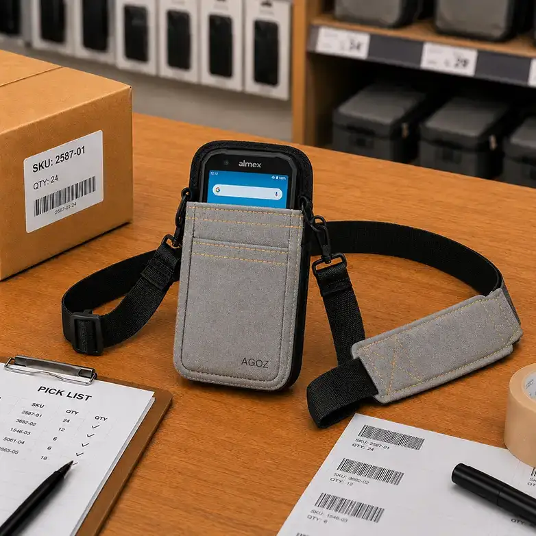 Étui bandoulière Almex pour ordinateur portable à main destiné aux équipes itinérantes | Agoz