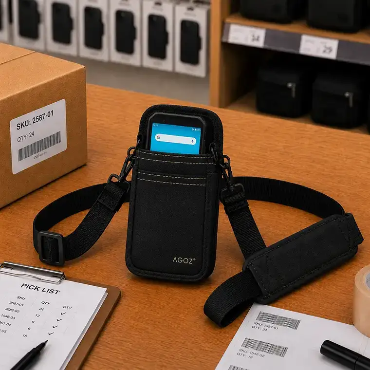 Étui bandoulière Almex pour ordinateur portable à main destiné aux équipes itinérantes | Agoz