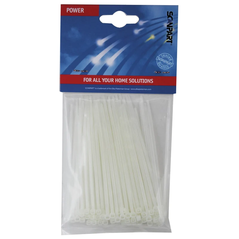 SCANPART - attaches de câble 100 mm 100 pièces - E507