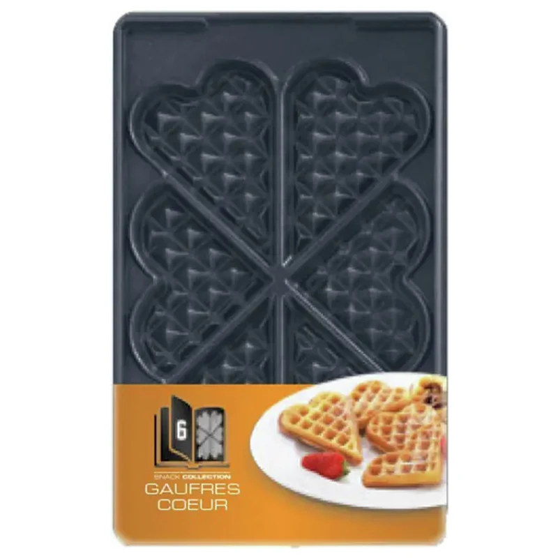 TEFAL - assiettes gaufrées en forme de cœur - XA800612