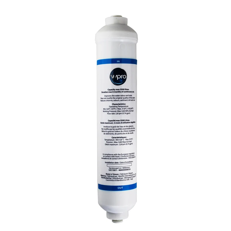 WPRO - filtre à eau de réfrigérateur externe - USC100