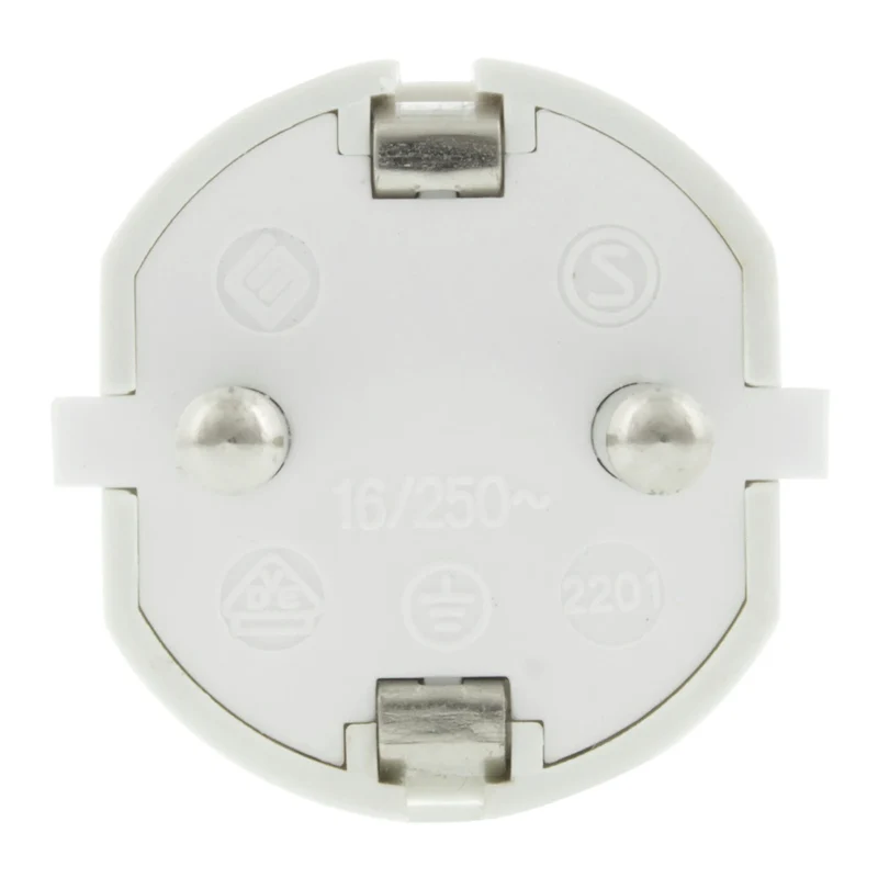 MARQUE MAISON - plug +RA en plastique droit blanc
