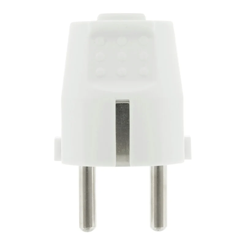 MARQUE MAISON - plug +RA en plastique droit blanc