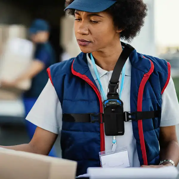 Harnais de poitrine pour facteurs USPS