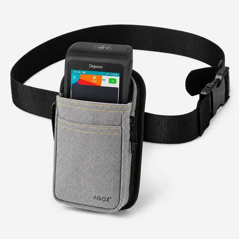 Étui robuste pour terminal de paiement Dejavoo avec ceinture ventrale réglable | Agoz