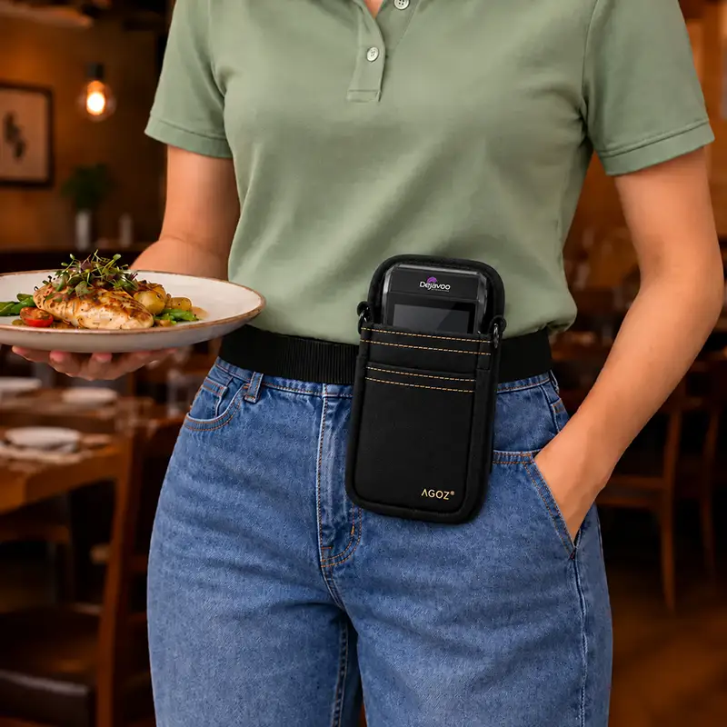 Étui robuste pour terminal de paiement Dejavoo avec ceinture ventrale réglable | Agoz