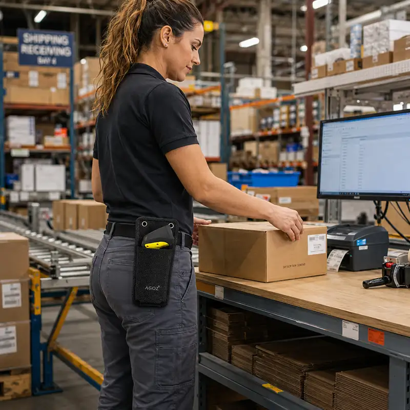 Boîtier montable pour scanner de codes-barres sans fil Unitech pour postes de travail | Agoz