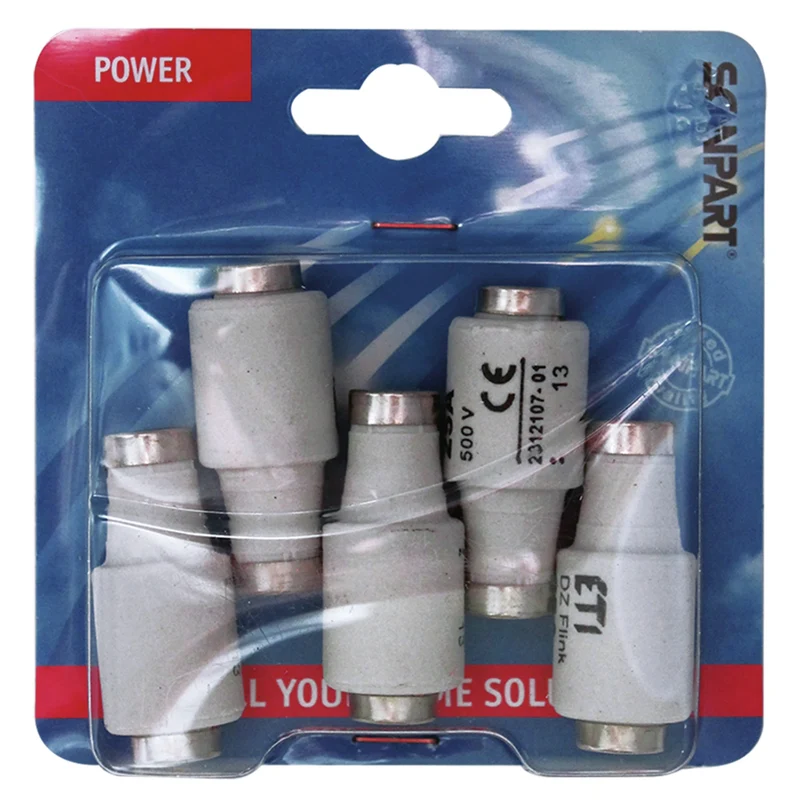 SCANPART - fusionne rapidement 25A (jaune) 5 pièces.