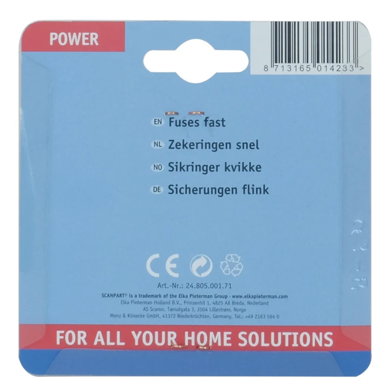 SCANPART - fusionne rapidement 16A (gris) 5 pièces.