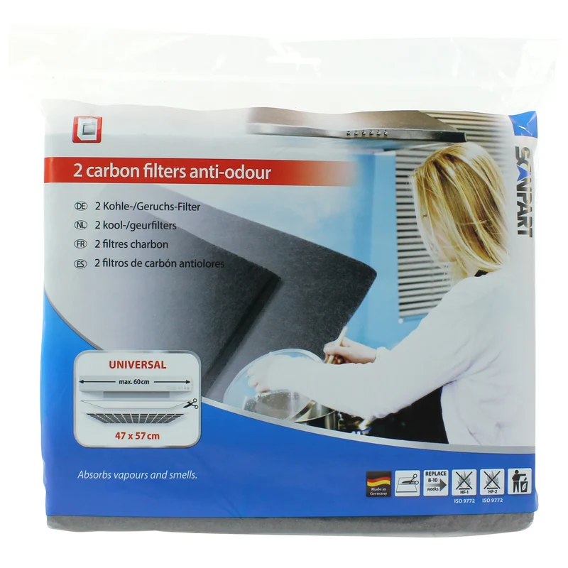 SCANPART - ensemble de filtre à charbon 47x57cm - L047