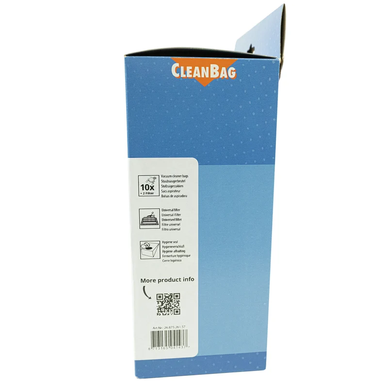 CLEANBAG M157MIE-MAXI - 10 Sacs d´aspirateur - 2 Microfiltres - adapté pour Miele F/J/M