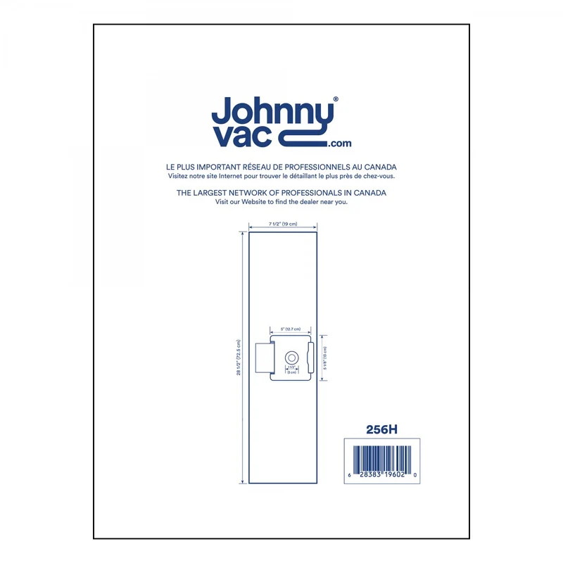 HEPA microfilter bag for Johnny Vac AS6, Ghibli AS6 vacuum cleaner - pack of 5 bags