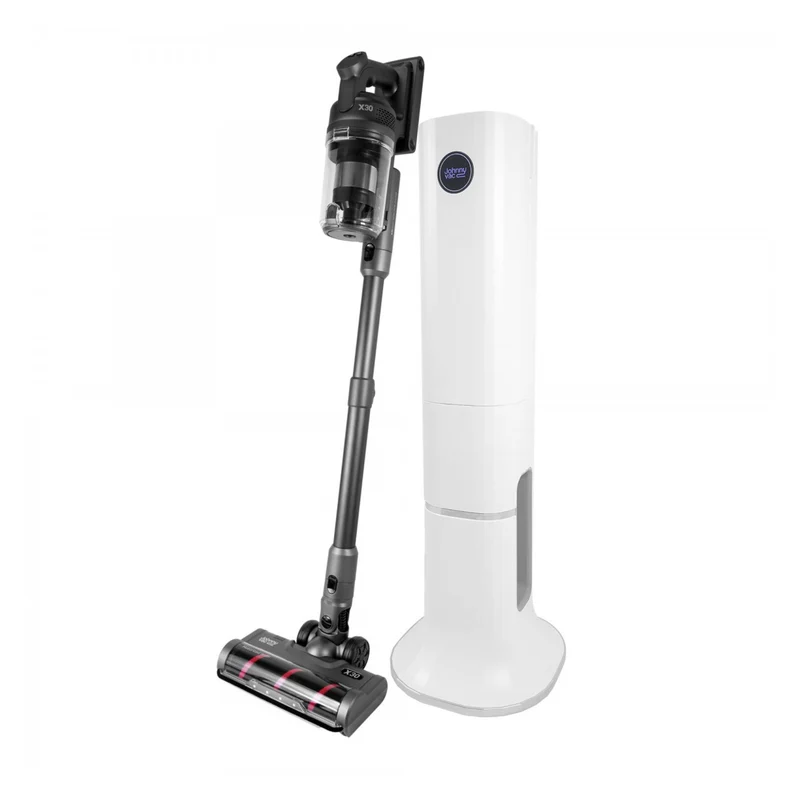 Serenity X30 Cordless Vacuum with Emptying Station – 2 × 25.9 V Batteries – Charcoal