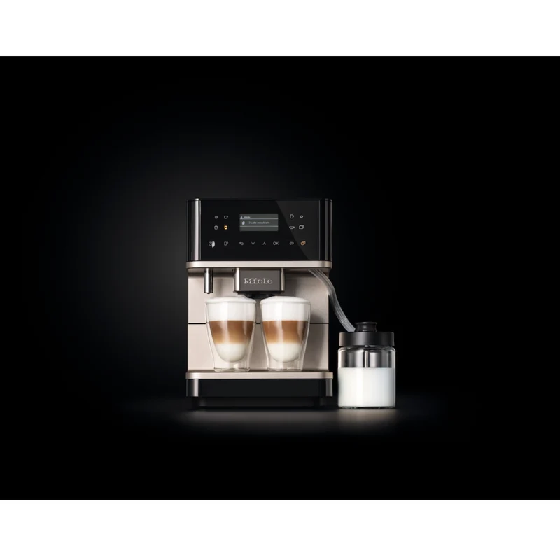 Milk container made of glass for smooth and creamy milk froth